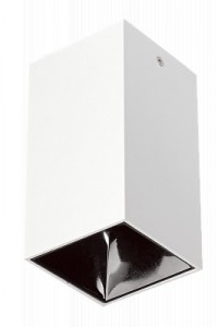 Jazzway св-к накладной св/д спот GU10 50W  бел/черн 74х74х140 кв IP20 PDL-S 1407 .5031449
