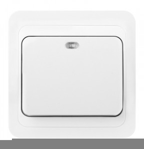Smartbuy Марс выкл. СУ 1-кл. инд 10А белый  (SBE-02w-10-SW1-1)