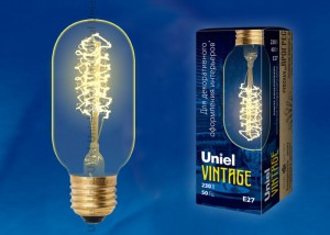 Uniel  LOFT L45A E27 40W винтажная лампа накаливания IL-V-L45A-40/GOLDEN/E27 CW01