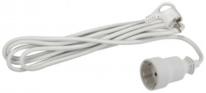 ЭРА сет. удл.-шнур ПВС 3х0.75 1 роз. 3 м 10А/2200Вт UX-1е-3m (РФ) 9854