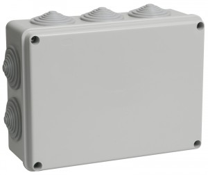 IEK коробка КМ41243 распред. ОУ 190х140х70 мм IP44 (RAL7035, 10 гермовводов)
