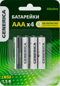 Э/п GENERICA LR03/286/AAA BL4 ABT-LR03-ST-L04-G