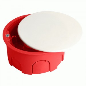Stekker Коробка монтажная для полых стен с крышкой IP20 красный 80x40 EBX30-02-1-20-80 49006
