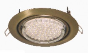 Ecola GX53-FT9073 св-к  поворотный Черная бронза 40x120 FN5390ECB
