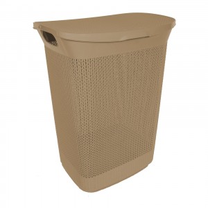 Корзина д/белья прямоуг. Ajur 50л с крышкой (43*34*59см), кофейный BQ4101КФ BranQ