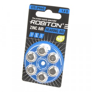 Э/п Robiton HEARING AID R-ZA675-BL6 675 PR44 DA675 V675A BL6 для слуховых аппаратов, 16914