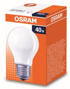 OSRAM A E27 40W ЛОН матовая 4008321419415