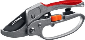 Секатор GRINDA контактный, с эфесом, алюмин рукоятки, 200мм zu8-423034_z01