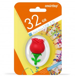 Флэш-диск (флэшка) USB UFD Smartbuy 32GB Wild series Роза (SB32GBRose)