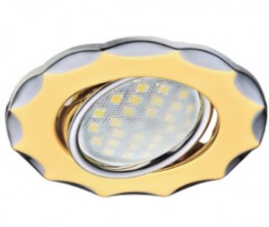 Ecola DH07 MR16 GU5.3 св-к поворот.Звезда Золото 25x88 FI1602EFS