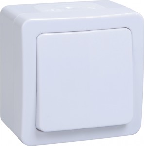 IEK ГЕРМЕС PLUS ВС20-1-0-ГПБ выкл. 1 кл. ОУ IP54 (цвет клавиш: белый) EVMP10-K01-10-54-EC
