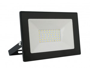 Ultraflash прожектор св/д LFL-1001 C02 10W(700lm) SMD 6500K 6K черный 100x80x24 230V IP65
