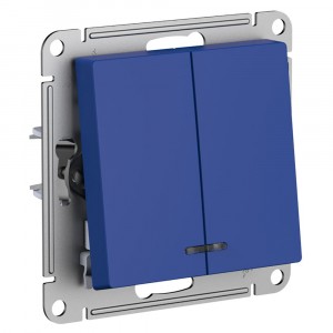 Systeme Electric AtlasDesign мех. выкл. СУ 2 кл. аквамарин (пл.осн., инд.) ATN001153 (5!)