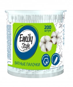 Ватные палочки банка 200шт Emily Style