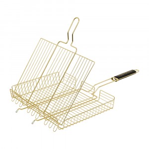 BOYSCOUT Решетка-гриль универсальная, большая GOLD, 65(+5)x42x32x5,5 cм / 8