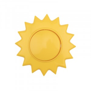KRANZ HAPPY выкл. 1 кл СУ, Солнце, 10 А, желтый KR-78-0617