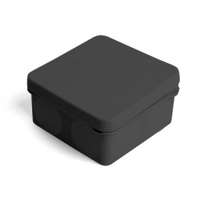 Stekker коробка разветвит HF 8 вводов IP67 черная 80x80x40 (GE42435-05) EBx40-48-67 49655