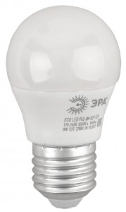 ЭРА ECO шар P45 E27 8W(640lm) 2700K 2K P45-8w-827-E27 3631