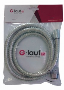 G.Lauf Шланг д/душа 150см, фитинги imp-rus1/2x3/8, метал.опл URG-1103 I*R 150cm