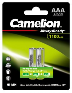 Ак-р Camelion R03 1100mAh Ni-MH  Always Ready BL2