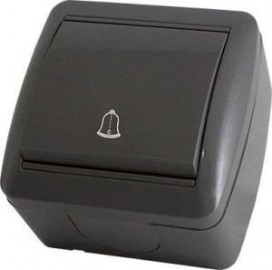 TDM Селигер выкл. ОУ 1 кл. кнопка звонковая IP44 6А графит (10!) SQ1818-0316