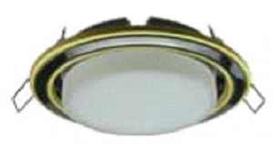 Ecola GX53 H4 св-к  2 цв.Золото-черный хром-золото 38x106 FI53H4ECB