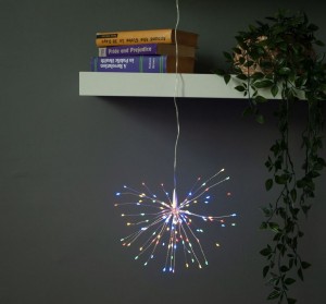 Фигура новогод. св/д «Фейерверк» 3AA 30х30см 120LED ULD-H3030-150/DTA/3AA/RC WARM WHITE IP20 Uniel