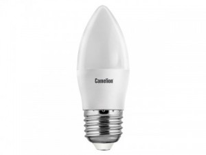 Camelion Свеча E27 7W(580lm 220°) 6500K 6K матов. 100x37 пластик LED7-C35/865/E27