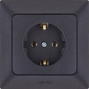 NE-AD ARAS роз. СУ 1 мест. черный (земля, керамика) 93-124-08-P