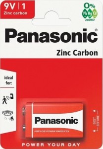 Э/п Panasonic Zinc Carbon 6F22 BL1