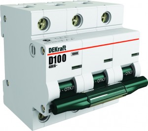 Schneider Electric DEKraft автоматический выкл. ВА-201 3P 100А 10kA х-ка С 13009DEK