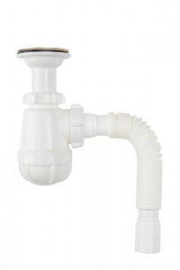 Aquant Сифон д/умывальника 1 1/2"х40 малый с выпуском,гибкой трубой 40х40/50, S0115-35-MR (S0115-35)