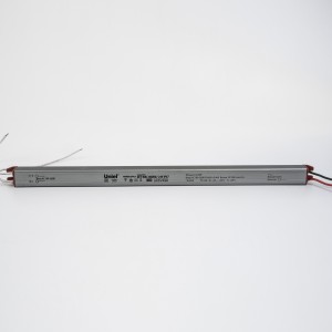 Uniel б/п для св/д лент и модулей с защитой от к/з 24V 60W IP67 2,5A 312x18x15 UET-WAC-060B67