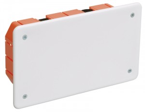 IEK коробка КМ41026 распред. 172х96x45мм для полых стен (с саморезами, пластиковые лапки, с крышко