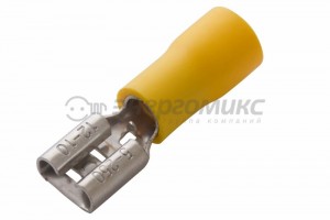 Rexant клемма плоская изолированная (КПИ гнездо - 7,4мм) 4-6 мм2 (VF5.5-250), (100!) 08-0451