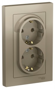 Schneider AtlasDesign роз. СУ 2 мест. шампань (пласт. осн., земля) ATN000524