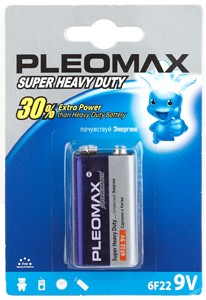 Э/п Pleomax /6F22 9V крона BL1