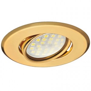 Ecola DH09 MR16 GU5.3 св-к поворот.плоский Золото 25x90 FG1603EFS
