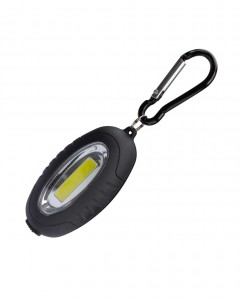 Космос фонарь брелок KOC201B 2xCR2032 в компл) 1св/д 0,5W,30lm,ABS+каучук,чёрн,магнит,карабин,IP53