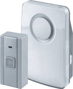 Navigator звонок беспроводной 150м, 18 мелодий, (3хR6),, белый, кнопка IP54 NDB-D-DC01-1V1-S 61271