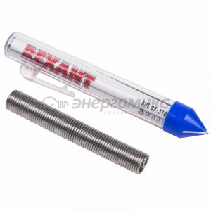 Припой с канифолью   20 гр.d=1.0 мм (Sn60 Pb40 Flux 2.2%)  REXANT 09-3103