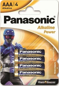 Э/п Panasonic Alkaline Power LR03/286 BL4 ПРОМО POWER RANGERS