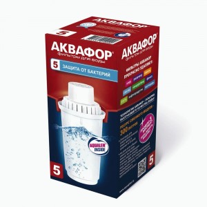 Модуль сменный/кассета фильтр. Аквафор В5, 1шт/уп (от бактерий), ресурс 300л, арт.203452