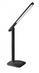 Ultraflash UF-731 С02 св-к св/д настольный 11W(500lm) 3000-6500K сенсор, 3 ур.ярк, черный