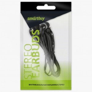 Внутриканальные наушники Smartbuy A4, черные, цветной пакет (SBE-011) / 100