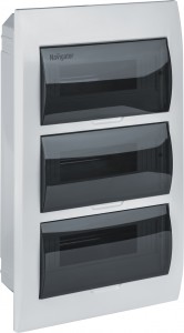 Navigator бокс (корпус) пластик ЩРВ-П-36 мод. встраиваемый IP41 NSS-DBI-36-WH 93809