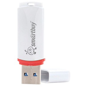 Флэш-диск (флэшка) USB  4Gb Smartbuy Crown White (SB4GBCRW-W)