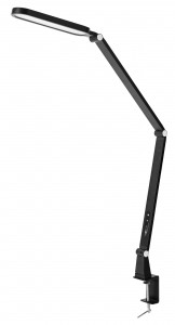 Camelion KD-860 C02 св-к св/д настольный 13W(850lm) 3-6K сенсор/рег.ярк 5 реж., струбцина, черный