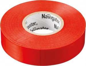 Navigator изолента ПВХ 19/20  красная (10!) 71111