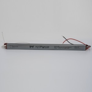 Uniel б/п для св/д лент и модулей с защитой от к/з 12V 36W IP67 3A 282x18x15 UET-WAC-036A67